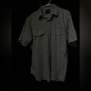 Wrangler Men's Blue Plaid Casual Shirt